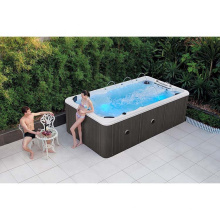four people freestanding massage hot tub swimming pool white acrylic hydrotherapy outdoor swim spas